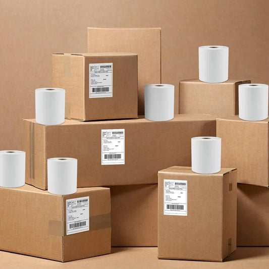 Rollo de 250 etiquetas de envío - Blancas