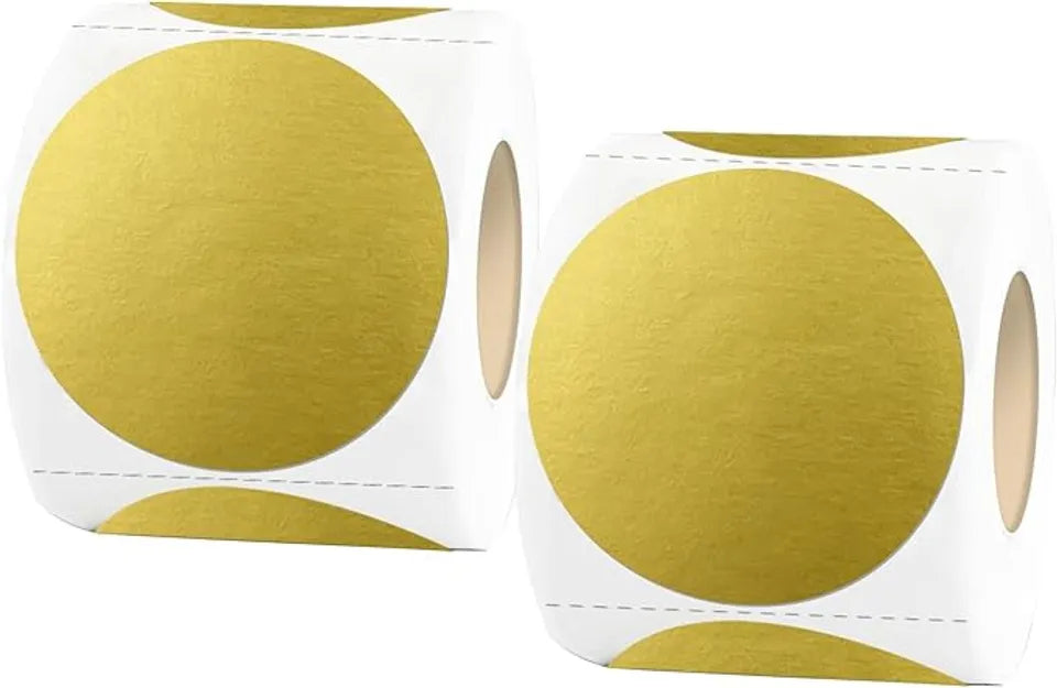 Duo x 1000 etiquetas térmicas redondas - colores